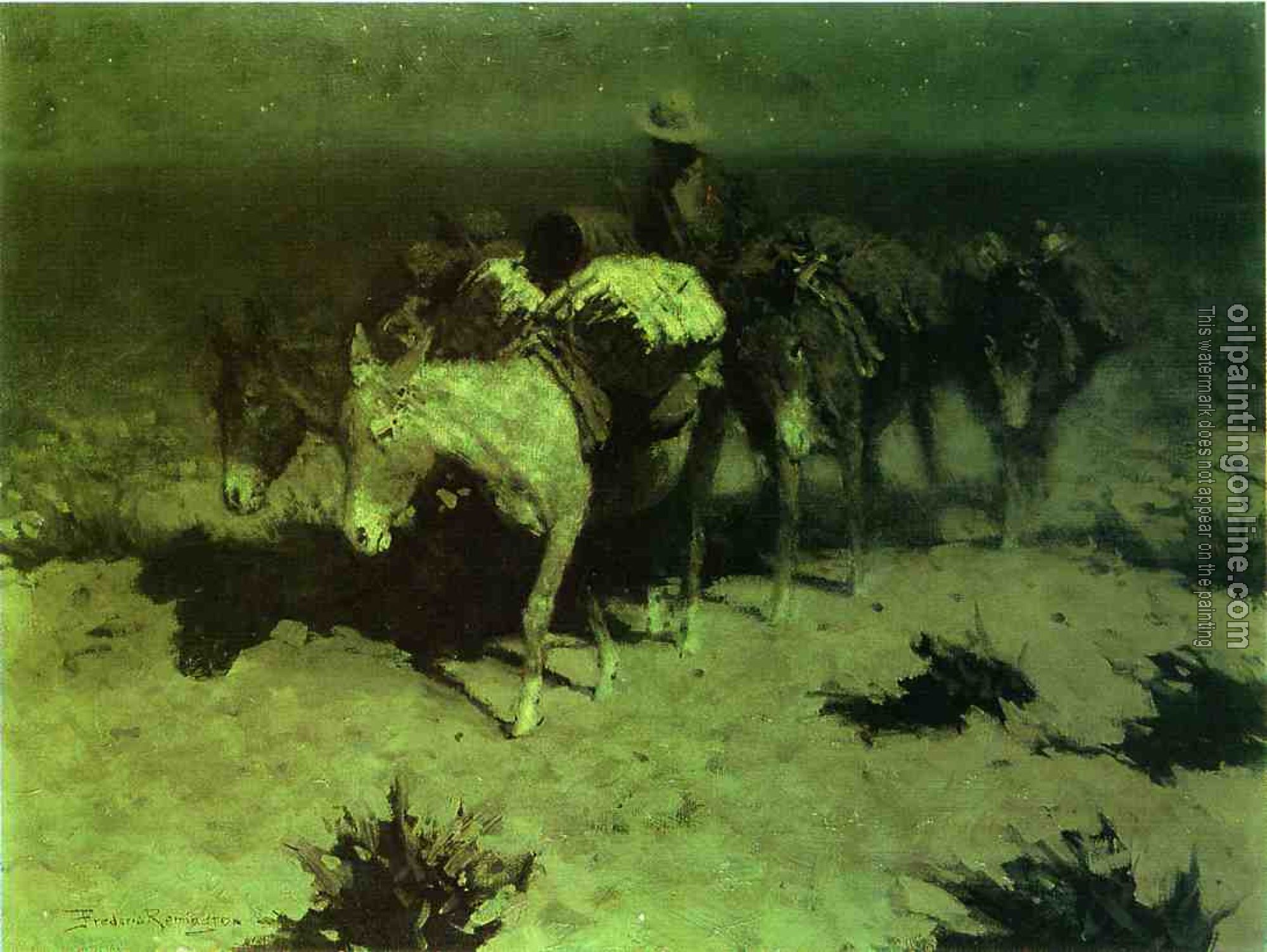 Frederic Remington - A Pack Train